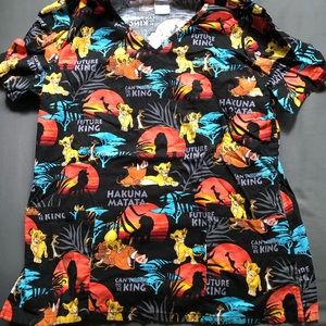 Lion King Scrub Top